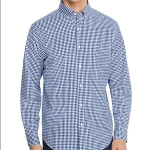 Blue Gingham Classic Tucker Button Down
